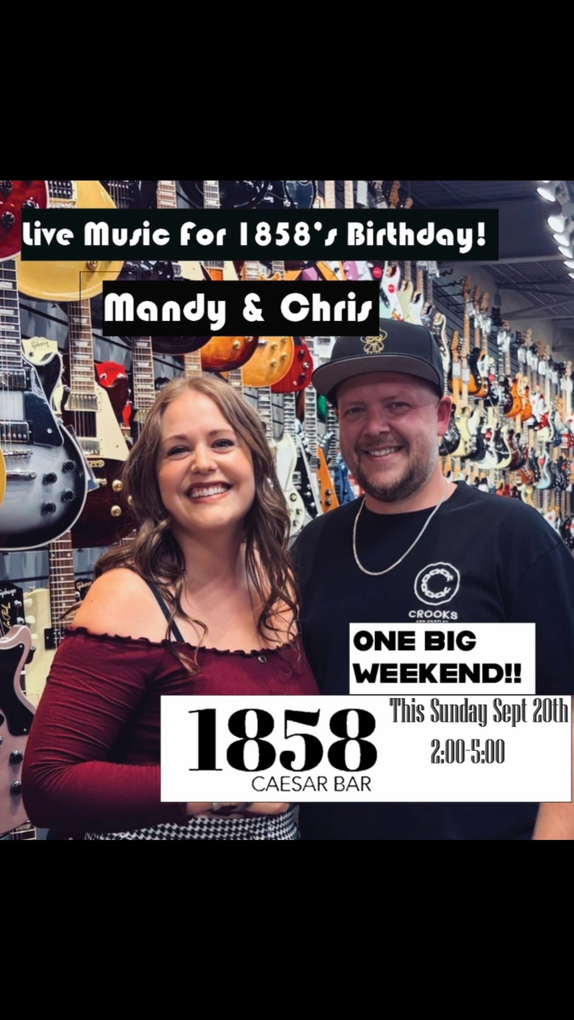 Toooooomorrrowwww!  1858’s Birthday. Come join us to celebrate with them !  @1858caesarbar_waterloo @mandyyychris 🍹🎉 2-5!
